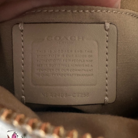 Coach CT258 Mini Rowan File Bag/Matching Wristlet with Creature Print - Picture 5 of 12